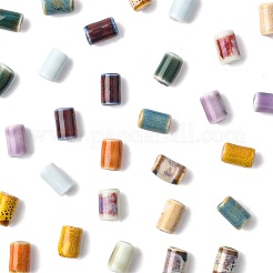 40Pcs 10 Colors Handmade Porcelain Beads&nbsp;PORC-FS0001-20
