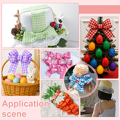 4 Rolls 4 Colors Polyester Ribbons&nbsp;SRIB-PH0001-62