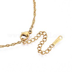 2MM 304 Stainless Steel Singapore Chains Necklaces&nbsp;NJEW-N058-06G