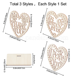 3 Sets 3 Style Density Board Display Decorations&nbsp;DJEW-CN0001-06