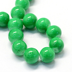 Baking Paint Glass Round Bead Strands&nbsp;DGLA-Q020-8mm-33