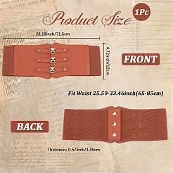 1Pc Imitation Leather Elastic Waist Belts for Women&nbsp;AJEW-CL0002-92A