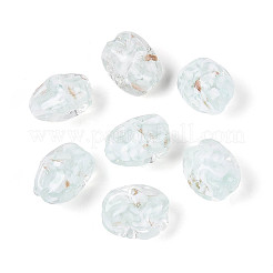 Handmade Lampwork & Glitter Powder Beads Strands&nbsp;LAMP-T023-29F