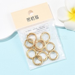 SHEGRACE Brass Spring Gate Rings&nbsp;XGR0009G-10G