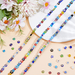 3 Strands 3 Styles Handmade Millefiori Glass Beads Strands&nbsp;LK-PA0001-04A