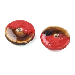 Vintage Handmade Two Tone Porcelain Beads&nbsp;PORC-NH0002-01G