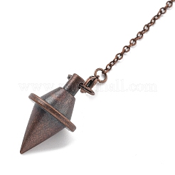 Brass Dowsing Pendulum Big Pointed Cone Pendants&nbsp;KK-H491-06R