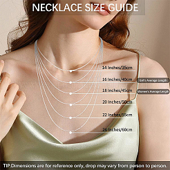 10Pcs 2 Colors 1.4MM Brass Cross/Rolo Chain Necklaces&nbsp;MAK-BBC0001-31