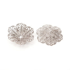 6-Petal Brass Fancy Bead Caps&nbsp;KK-I669-07P