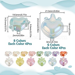 Plating Acrylic Beads&nbsp;OACR-AR0001-25