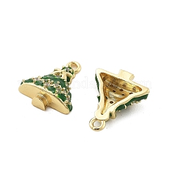 Christmas Theme Brass Micro Pave Cubic Zirconia Pendants&nbsp;KK-L228-30D-G