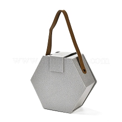 Valentine's Day Hexagon Cardboard Gift Boxes&nbsp;CON-M010-01C