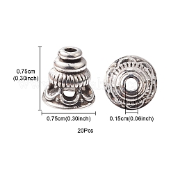 Tibetan Style Alloy Bead Cones&nbsp;TIBE-YW0001-37