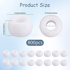 800Pcs Opaque Plastic Beads&nbsp;KY-SP0001-47A