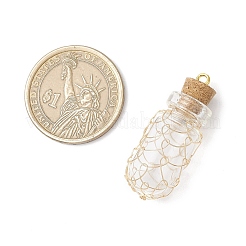 Glass Bottles Pendants&nbsp;PALLOY-JF03918