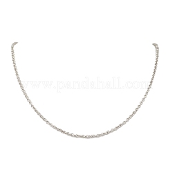 3MM 304 Stainless Steel Rolo Chain Necklaces&nbsp;NJEW-JN05622-01