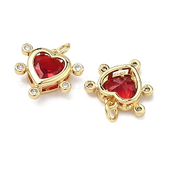Brass Micro Pave Cubic Zirconia Pendants&nbsp;KK-B170-02G-01