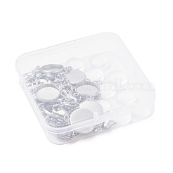 9Pcs 9 Style 304 Stainless Steel Bracelet Making&nbsp;STAS-UN0027-11