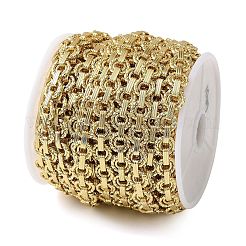 Brass Twisted Ring Link Chains&nbsp;CHC-NH0001-01G
