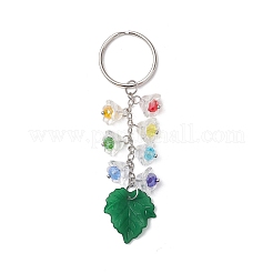 Glass Acrylic Maple Leaf Keychains&nbsp;X1-KEYC-TA00037