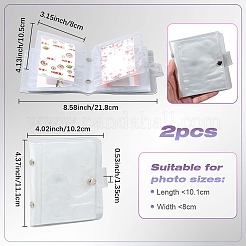 2Pcs PVC Mini Photocard Holder Book&nbsp;AJEW-SP0002-20B-05