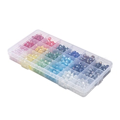 18 Colors Electroplate Glass Beads&nbsp;EGLA-X0006-03B-8mm