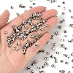370Pcs 6 Style Tibetan Style Spacer Beads&nbsp;TIBE-YW0001-75