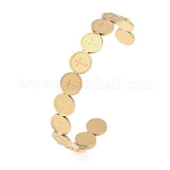 201 Stainless Steel Cuff Bangles for Women&nbsp;BJEW-T024-01B-G