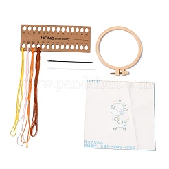 DIY Cartoon Animal Embroidery Sets&nbsp;DIY-G037-02C