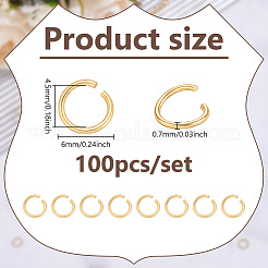 Brass Open Jump Rings&nbsp;KK-WH0088-82
