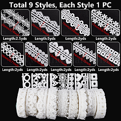 9 Styles Mixed Shapes Lace Ribbon&nbsp;OCOR-GA0002-51