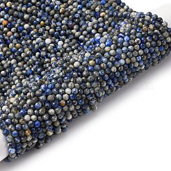 Natural Lapis Lazuli Beads Strands&nbsp;G-RM2025-A24-4mm