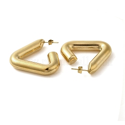 304 Stainless Steel Stud Earrings for Women&nbsp;LS-EJEW-U019-01G-03