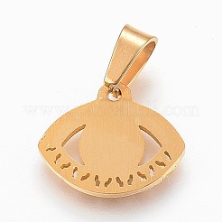 Ion Plating(IP) 304 Stainless Steel Enamel Pendants&nbsp;STAS-F165-44G