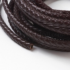 Braided Leather Cord with Core&nbsp;WL-F009-B01-5mm
