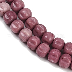 Natural Rhodonite Beads Strands&nbsp;G-Z080-B07-8x6mm