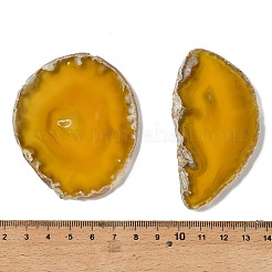 Natural Druzy Agate Slice Cabochons&nbsp;G-F826-E05