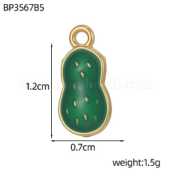 304 Stainless Steel Enamel Pendants&nbsp;STAS-OY011-01G