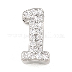 Brass Micro Pave Cubic Zirconia Pendants&nbsp;KK-B167-22P