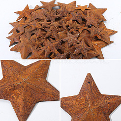 90Pcs 9 Styles Star Rust Iron Big Pendants&nbsp;IFIN-GF0001-12
