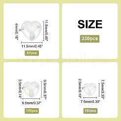 ABS Plastic Imitation Pearl Cabochons&nbsp;PACR-AR0001-02