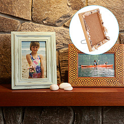 10 Sets Iron & Plastic Photo Frame Bracket&nbsp;ODIS-GO0001-04B