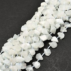 Raw Rough Natural Rainbow Moonstone Beads Strands&nbsp;G-E576-18