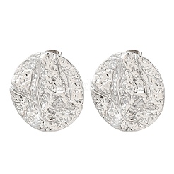 Textured 304 Stainless Steel Stud Earrings for Women&nbsp;SA-CBA0F84-02P