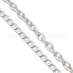 201 Stainless Steel Sun Pendant 304 Stainless Steel Twisted Chain Cable Chain OT Necklaces&nbsp;NJEW-JN05786