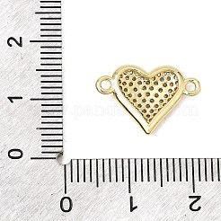 Brass Micro Pave Clear Cubic Zirconia Connector Charms&nbsp;CU-CBA3C32-17G