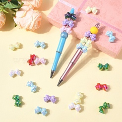 50Pcs UV Plating Opaque Acrylic Beads&nbsp;MACR-YW0004-11
