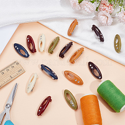 36Pcs Resin Safety Pin Brooches&nbsp;JEWB-OC0001-12