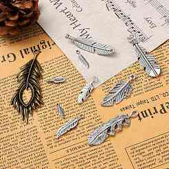 20Pcs 10 Style Tibetan Style Alloy Pendant&nbsp;TIBEP-YW0001-32