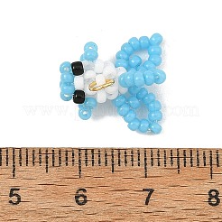MIYUKI Round Glass Seed Beads Glass Pendants&nbsp;PALLOY-MZ01451-02